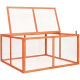vidaXL Kavez za zečeve 124 x 120 x 60 cm od masivne jelovine | shoptok.hr
