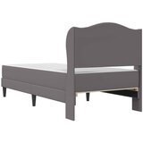  Okvir za krevet Siva 90 x 200 cm Umjetna koža - Siva 90 x 200 cm | shoptok.hr