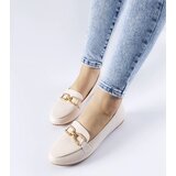 Gemre Beige loafers with a buckle Sovera | Shoptok.si