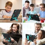 NIKCORP Ovitek za Samsung Galaxy Tab A 8.4 oklepljen s stojalom, trpežna troslojna zaščita in silikonski ovitek, mentol barva, (5000139056) | Shoptok.si