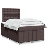  Krevet box spring s madracem tamnosmeđi 120 x 190 cm od tkanine | shoptok.hr