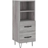 Maison Chic Komoda - Predalnik siva sonoma 34,5x34x90 cm inženirski les, (21717952) Cene