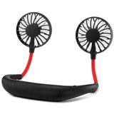 Venisymlis Črn Vratni Ventilator, Prenosni Polnilni Naglavni Ventilator Usb Za Moške, Ženske, Potovanje Na Počitnice, (22070315) Cene