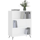  Regal za knjige sjajni bijeli 69,5x32,5x90 cm konstruirano drvo | shoptok.hr