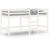  The Living Store Otroški pograd z lestvijo bel 90x190 cm trdna borovina - Otroški Pograd, (21452251) | Shoptok.si