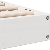  Krevetna konstrukcija Bijelo 80 x 210 cm Čvrsto borovo drvo | shoptok.hr