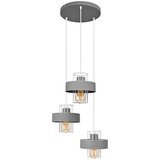  Visilica na sajli VOLTA 3xE27/15W/230V prečnik 42 cm siva | Eponuda.com