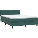 Box spring postelja z vzmetnico temno zelena 160x220 cm žamet, (22011495) | Shoptok.si