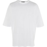 Trendyol Muška majica TMNSS22TS0318, Bela Cene