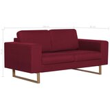  Dvosjed od tkanine crvena boja vina | shoptok.hr