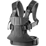 BABYBJORN Nosilka woven One denim grey/dark grey | Shoptok.si