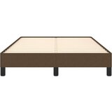  Posteljni okvir temno rjav 120x190 cm tkanina | Shoptok.si