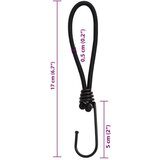 vidaXL Bungee elastična vrv s kavlji 50 kosov 17 cm | Shoptok.si