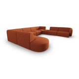 Milo Casa Kutna garnitura od šenila boja terakote (s desnim kutom/u obliku slova "U") Paolo – | shoptok.hr