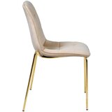 MID.YOU STOL, les, kovina, tekstil rjavosiva | Shoptok.si