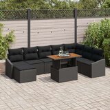  Garnitura za vrt Set od 9 Siva Ratan Garnitura za vrtni kutak | shoptok.hr