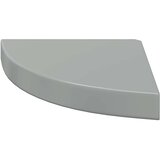 Plutajuće kutne police 4 kom sjajne sive 25 x 25 x 3,8 cm MDF | shoptok.hr
