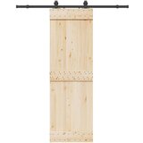 vidaXL Pribor za klizna vrata 183 cm čelični crni | shoptok.hr