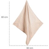 Roba Bež bombažna pletena otroška odeja 80x80 cm Frosty Almond – | Shoptok.si