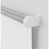 vidaXL rolo zatemnjena bela 140x210cm širina tkanine 136,6cm poliester | Shoptok.si