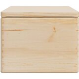  Drvena kutija s poklopcem 40x30x23 cm Puno drvo Bor | Eponuda.ba