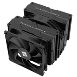 peerless assassin cpu cooler, dual-tower 140mm, black, 250w tdp