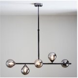  Endon 101348 - Luster na stalku OTIS 5xG9/3W/230V crni hrom/zadimljeno crna | Eponuda.com