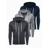 Ombre Clothing Men's zip-up sweatshirt - mix 3 Cene