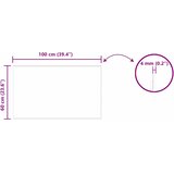 Zidno ogledalo Pravokutni 100 x 60 cm Staklo otporno na udarce | Eponuda.com