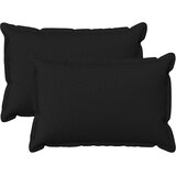  Presvlaka za jastuk 2 pcs HOUTEN Crna 30 x 50 cm Umjetni lan Slike