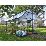 x Rastlinjak Palram Hybrid (185 x 310 x 208 cm, črn) | Shoptok.si