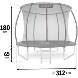 Profilirana vrtna trampolina 10 ft / 312 cm s unutarnjom za&amp;scaron;titnom mrežom Neo-Sport Slike