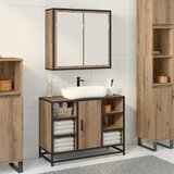 vidaXL Kopalniška ogledalna omara artisan hrast 65 x 20 x 60 cm | Shoptok.si