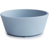 Mushie Silicone Suction Bowl silikonska posoda s priseskom Powder Blue 1 kos | Shoptok.si