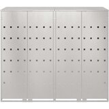  Skladištenje kanti za 3 kante Srebrno 340 x 77.5 x 115.5 cm | shoptok.hr
