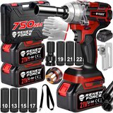  Set 21V aku. brezkrtačni udarni vijačnik 750Nm 2x4Ah LED kovček | Shoptok.si