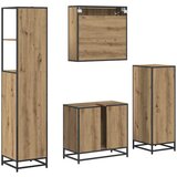  Set namještaja za kupaonicu 4 kom. Umjetnički hrast | shoptok.hr
