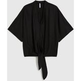Marisse Viscose-Linen Black Shirt | Shoptok.si