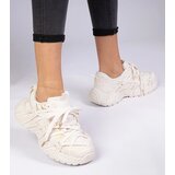 D/CEO marka niezdefiniowana Beige chunky sole sneakers Telda | ePonuda.com