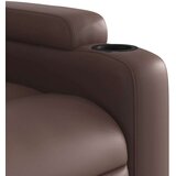 vidaXL Masažni naslonjač na podizanje od umjetne kože smeđa | shoptok.hr