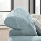 XORA KOTNA SEDEŽNA GARNITURA, tkanina pastelno modra | Shoptok.si