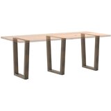 Noge jedilne mize V-oblika 3 kosi naravno jeklo 70x(72-73,3) cm, (21828663) | Shoptok.si