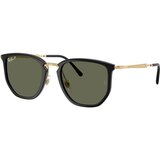 Ray-ban RB4451 630658 Polarized L (53) Črna/Zelena Cene
