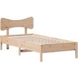 vidaXL Posteljni okvir brez vzmetnice 90x200 cm trdna borovina | Shoptok.si