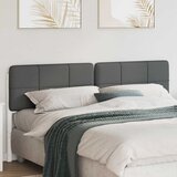  Tapecirani uzglavlje s uzglavljem Bijela i svijetlo siva 180 cm | shoptok.hr