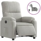 vidaXL Električni naslanjač sv. siva mikrovlakna, (20978933) | Shoptok.si