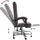  Uredski naslonjač od umjetne kože sivi | shoptok.hr