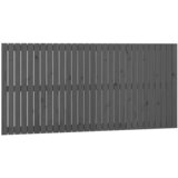  Zidno uzglavlje sivo 185x3x90 cm od masivne borovine | shoptok.hr