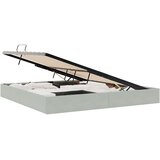  Otomanski krevet s pohranom Svjetlosiva 200 x 200 cm Baršun | shoptok.hr