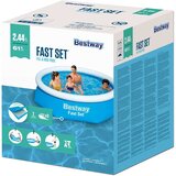 Bestway bazen na napuhavanje Fast Set okrugli 244 x 61 cm 57265 | shoptok.hr